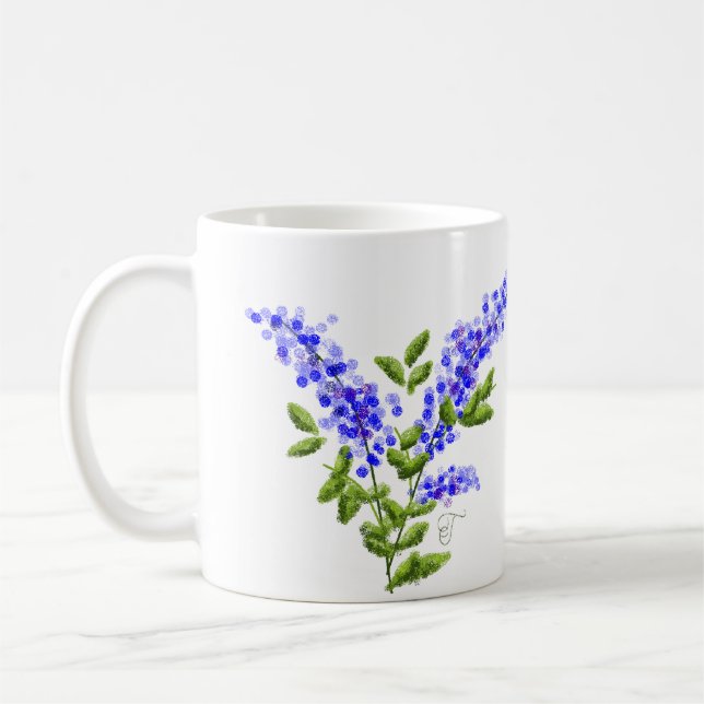 Taza De Café Tran-Bluebonnets de T (Izquierda)