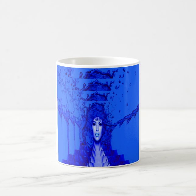 Taza De Café Trance azul (Centro)