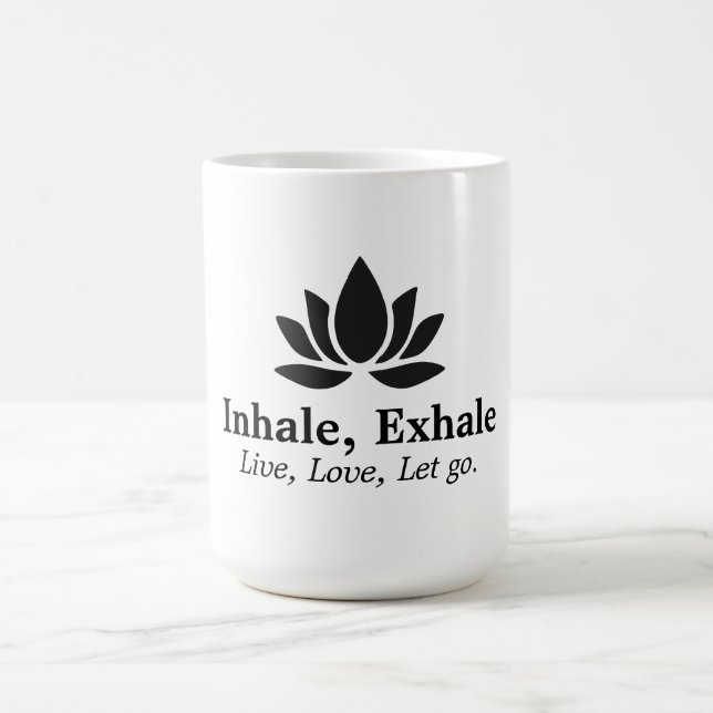 Taza De Café Tranquil Lotus: Inspiración inhalatoria y exhalado (Centro)