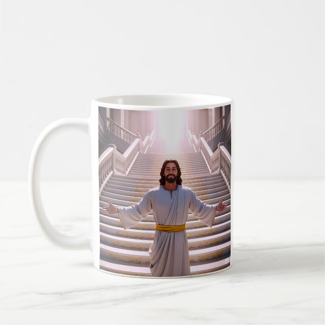 Taza De Café Tranquila escalera Jesús (Izquierda)