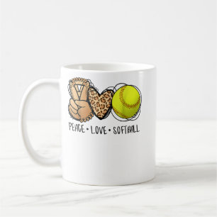 Taza De Café Tranquilas madres de softball de amor Softba Día d