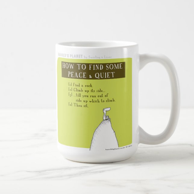 Taza De Café Tranquilidad de la paz del planeta de HP5065 (Derecha)