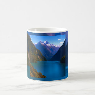 Taza De Café Tranquilidad del fiordo azul