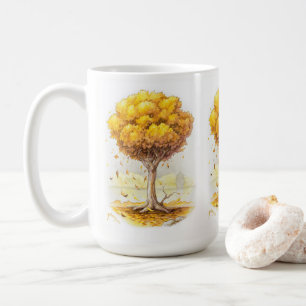 Taza De Café Tranquilidad dorada