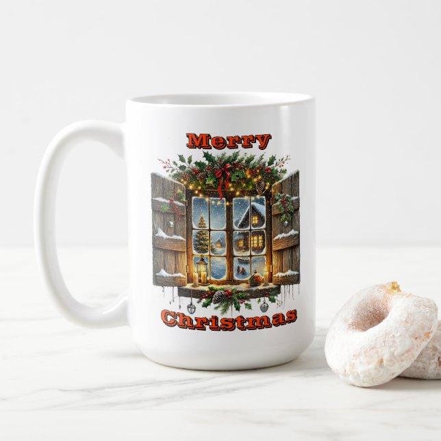 Taza De Café Tranquilidad Navidades Vista Twilight (Con donut)