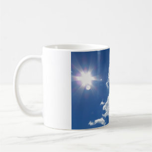 Taza De Café Tranquilidad nubes esponjosas Sunburst Mug
