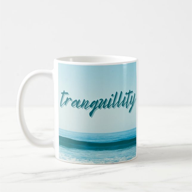 Taza De Café Tranquilidad Océano (Izquierda)