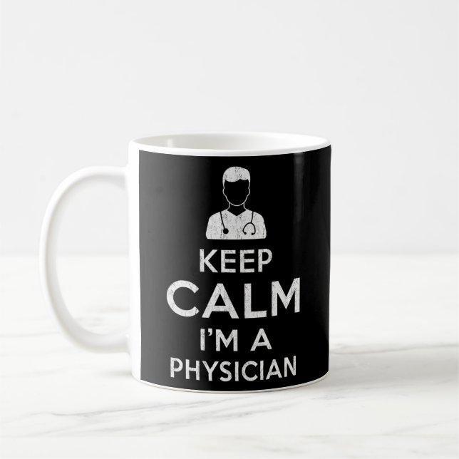 Taza De Café Tranquilidad Soy un Médica médico gracioso (Izquierda)