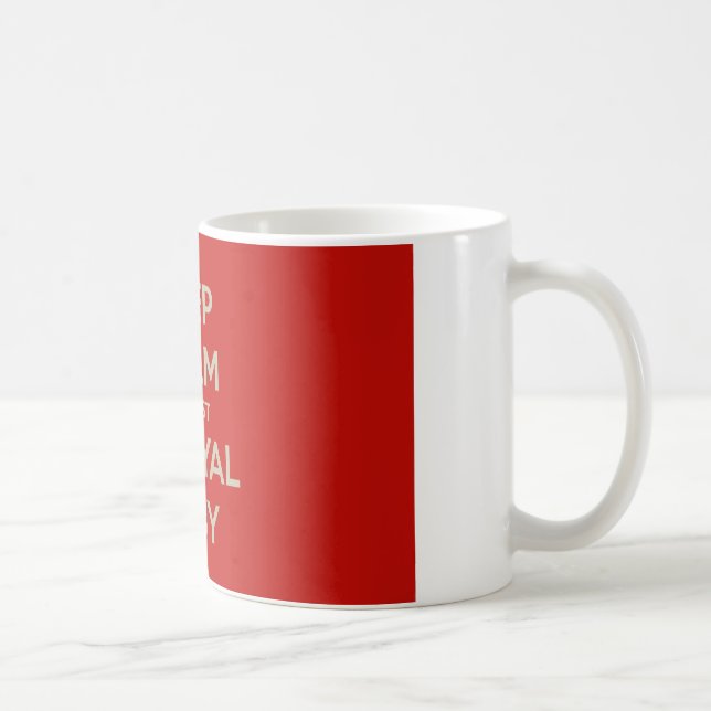 Taza De Café Tranquilizate, es sólo un bebé real. (Derecha)