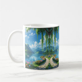Taza De Café "Tranquilo Camino Jardín - Sips Serene Empiecen Aq