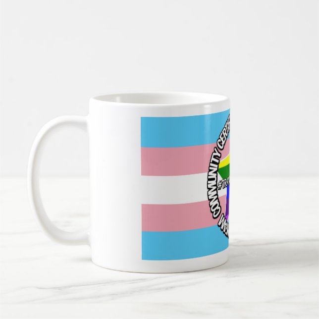 Taza De Café (Trans) Certificado de FinnFam Member Mug (Izquierda)