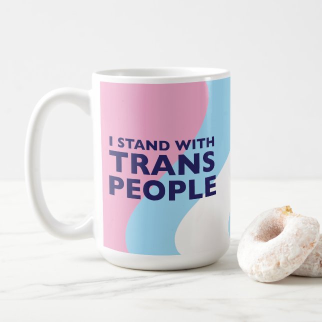Taza De Café Trans Support 15 oz Mug (Con donut)