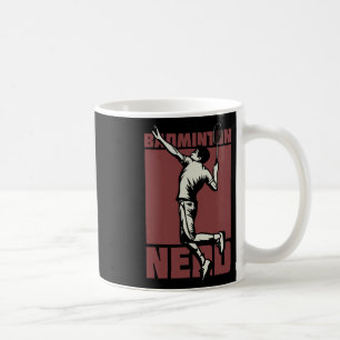 Taza De Café Transbordador Badminton Nerd