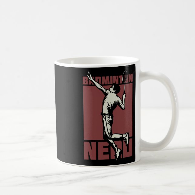 Taza De Café Transbordador Badminton Nerd (Derecha)