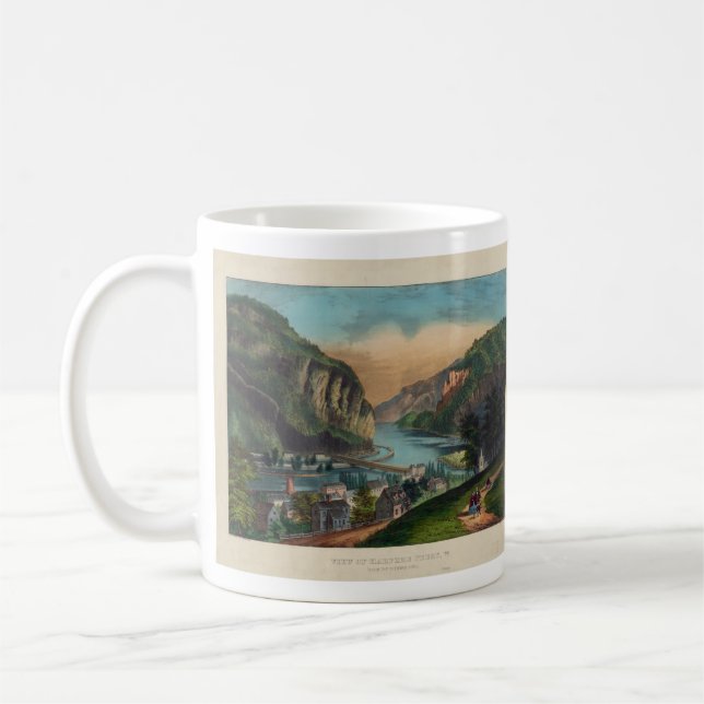 Taza De Café Transbordador el condado de Jefferson Virginia (Izquierda)