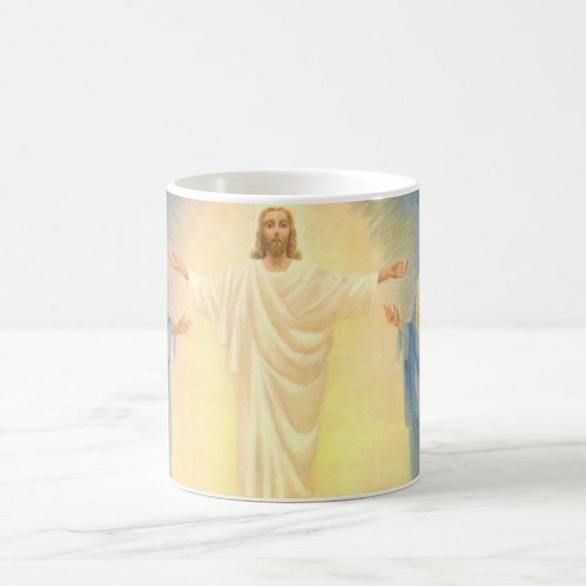 Taza De Café Transfiguración de Jesucristo, religión vintage (Centro)