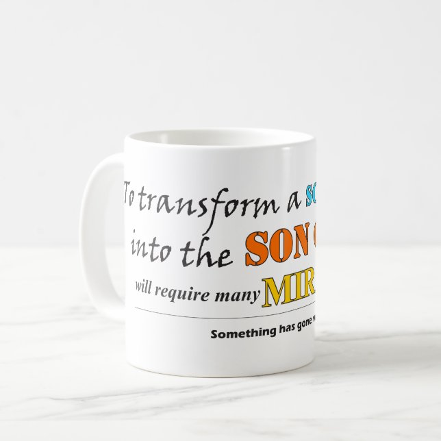 Taza De Café Transformar un hijo de hombre Miracle Mug (Anverso izquierdo)