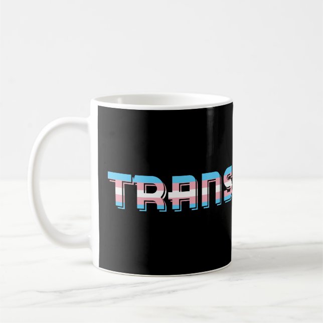 Taza De Café TRANSGENDER | bandera | LGBT (Izquierda)