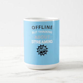 Taza De Café Transmisión sin conexión pensando en transmitir