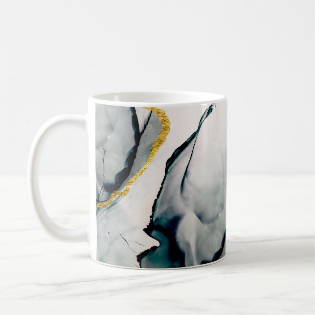 Taza De Café Transparent creativity. Abstract artwork. Trendy w (Izquierda)