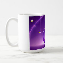Taza De Café Transparent Purple Vase With Star All Under Dome
