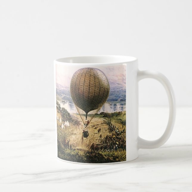 Taza De Café Transporte Antiguo, Dirigibles de Globo Aerostátic (Derecha)