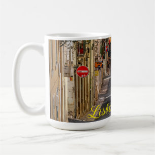 Taza De Café Tranvía con grafitti, Lisboa, Portugal