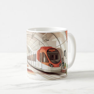 Taza De Café Tranvía de estilo vintage, probablemente inspirado