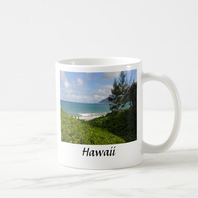 Taza De Café Trapo de café de playa de Hawái (Derecha)
