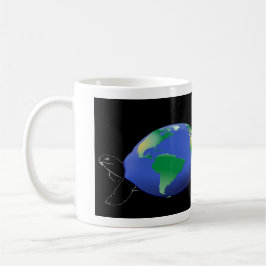 Taza De Café trapo de tortuga del mundo