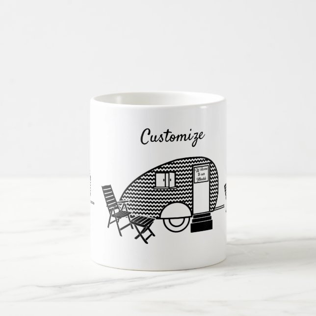 Taza De Café Trasero de oruga pequeño Thunder_Cove (Centro)