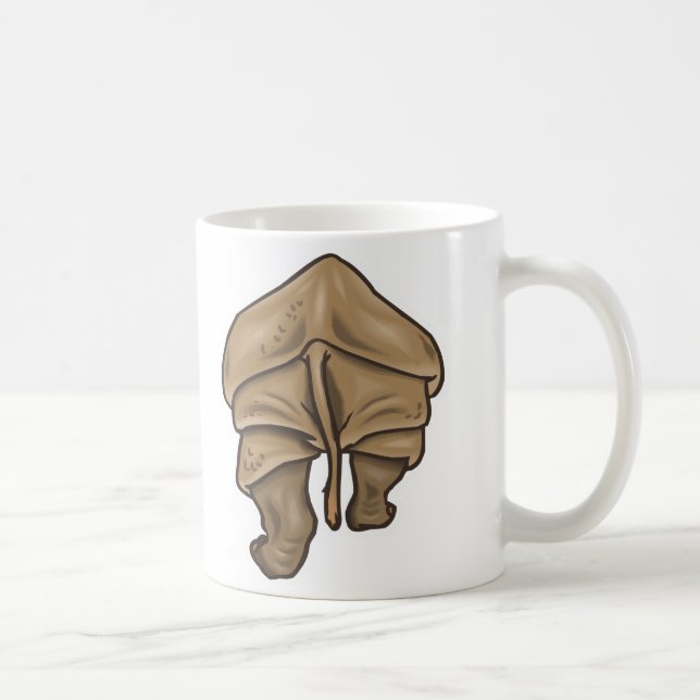 Taza De Café trasero de rinoceronte (Derecha)