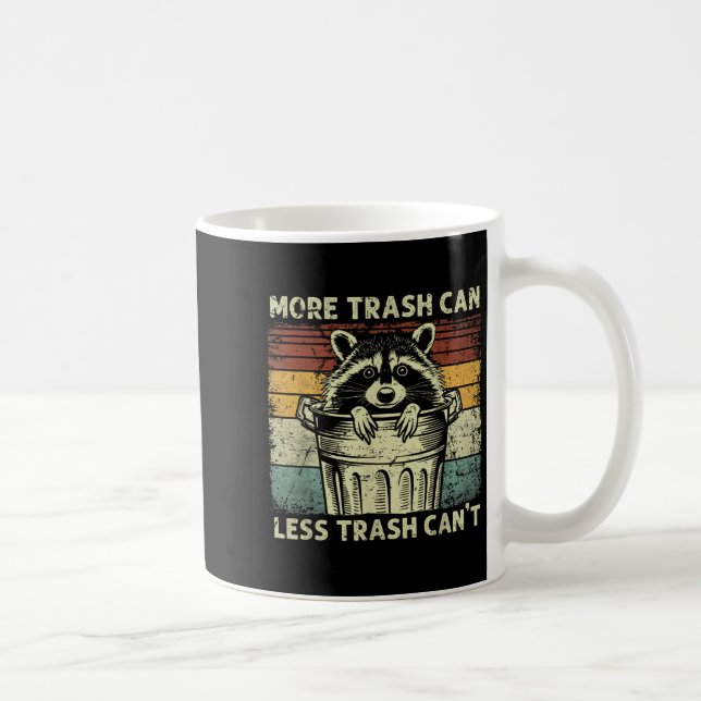 Taza De Café Trash Panda Raccoon It's Called Trash Can Not Tras (Derecha)