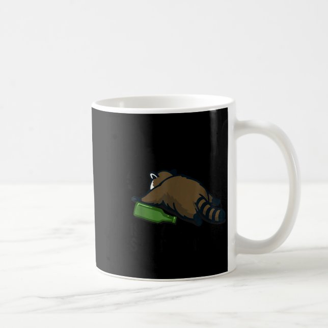Taza De Café Trashed Panda Is My Srit Animal Funny Trash Racoon (Derecha)