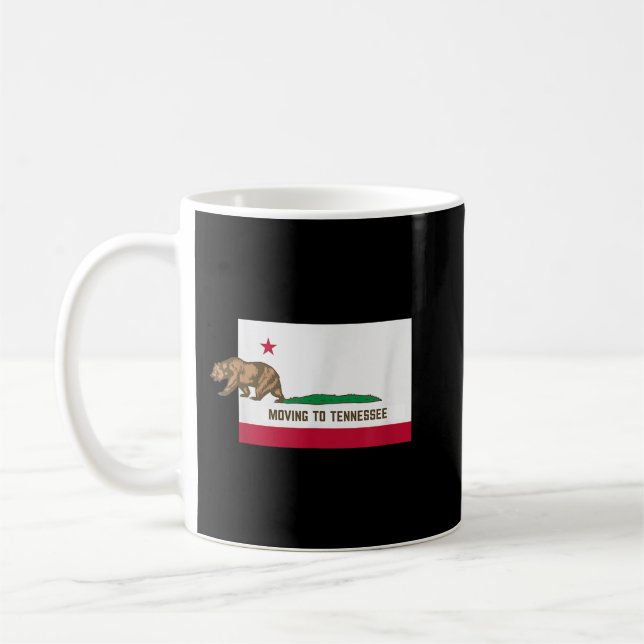 Taza De Café Trasladarse A Tennessee Dejar El Diseño Gracioso D (Izquierda)