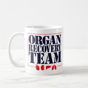 Taza De Café Trasplante de adquisición de órganos de equipo de 