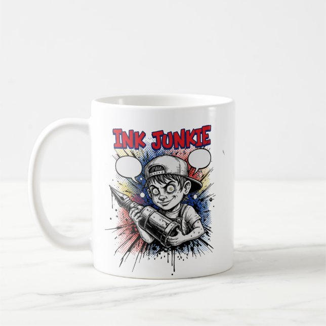 TAZA DE CAFÉ TRASTERO DE TINTA (Izquierda)