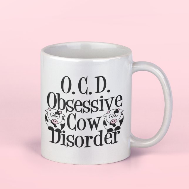 Taza De Café Trastorno obsesivo de la vaca (Subido por el creador)