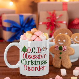 Taza De Café Trastorno obsesivo de Navidades