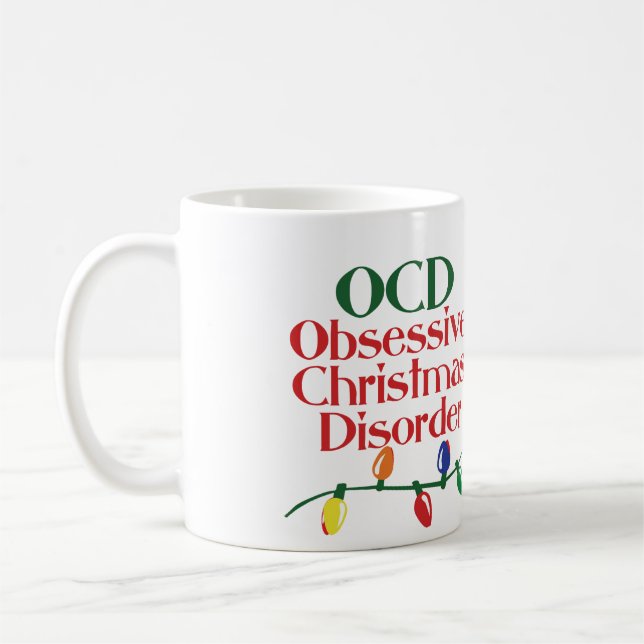 Taza De Café Trastorno por Navidades obsesivos (Izquierda)