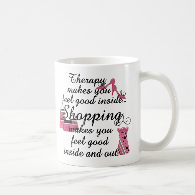 Taza De Café Tratamiento de compras Moda rosa (Derecha)
