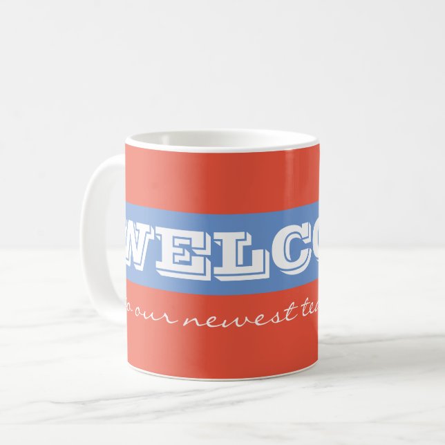 Taza De Café Trato de bienvenida para nuevos empleados (Anverso izquierdo)