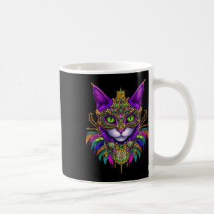 Taza De Café Trato de Carnaval Gato Meowdi Gras Hombres Wo