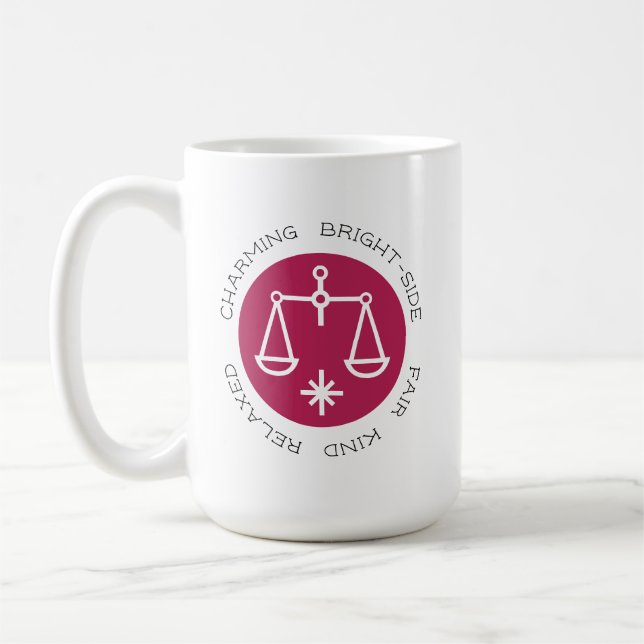 Taza De Café Trato de la personalidad de la estrella de yoga ro (Izquierda)