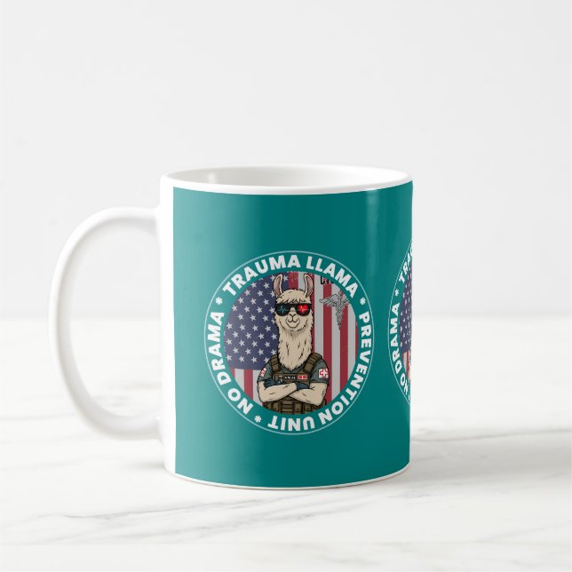 Taza De Café Trauma Llama EMS Medical Mug - Enfermeras paramédi (Izquierda)