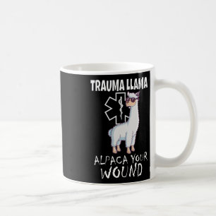 Taza De Café Trauma Llama Emt Diseño Médico Ems Alpaca Your Wou
