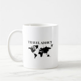 Taza De Café Travel addict - world travel gift