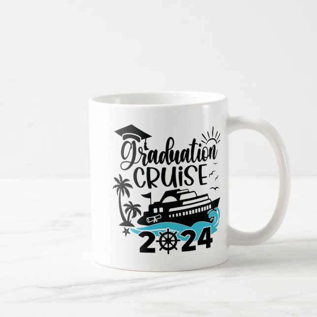 Taza De Café Travesía de graduación Cruise 2024 Barco Fiesta Cr (Derecha)