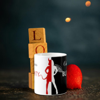 Taza De Café traviesa personalizada pero buen ángel del diablo