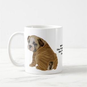 Taza De Café Travieso cachorro de bulldog inglés